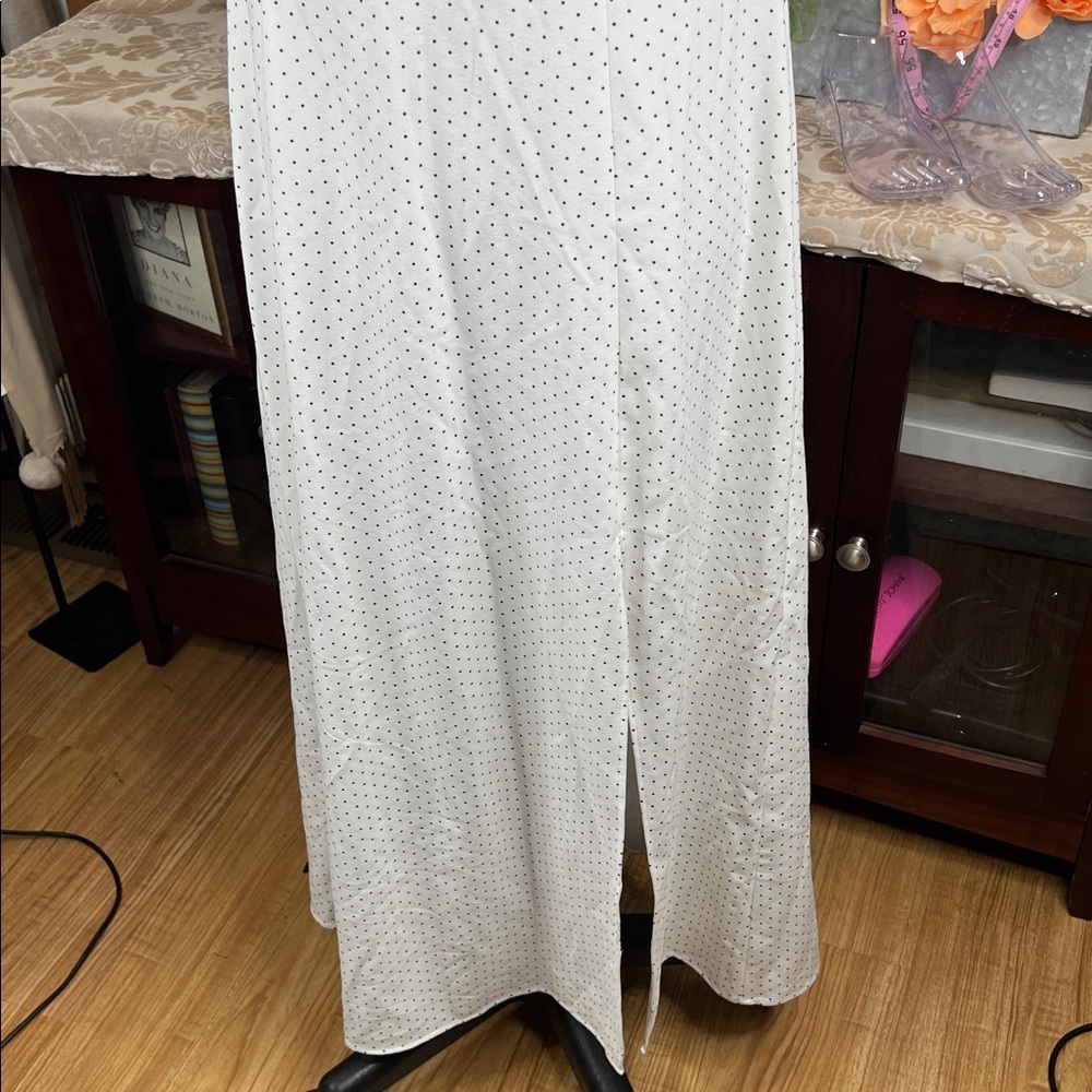 Danielle Bernstein Polka Dot Puff Sleeves Slip Dress Size 12 NWT - Picture 6 of 11